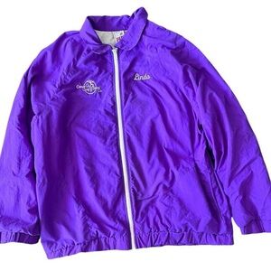 Purple windbreaker jacket. Discoloration on lining #windbreaker #vintage #linda